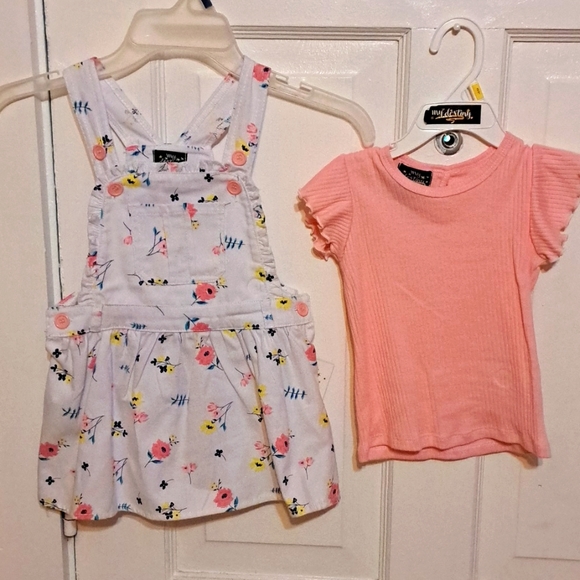 NWT My Destiny 2 piece toddler girls jumper skirt set - Picture 2 of 5